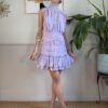 Mini dress romantico con balzetta LILLA 4-4 OCCASIONI-NO CAMBIO