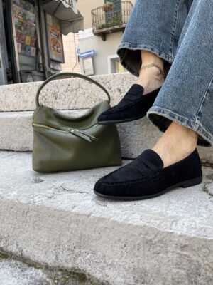 Mocassini in alcantara NERO Susy Mix 179 - NEW COLLECTION!
