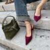 Slingback alcantara BORDEAUX SusyMix 184 – NEW COLLECTION!