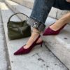 Slingback alcantara BORDEAUX SusyMix 184 – NEW COLLECTION!