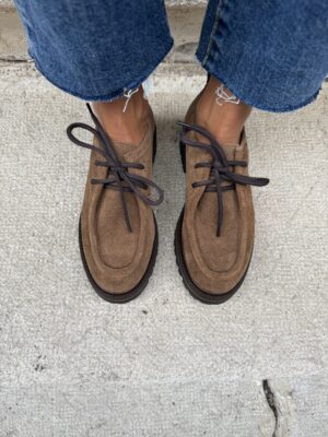 Ingegnere shoes in camosco DATE 116