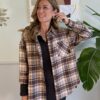 Camicia flanella check Tensione In 236 BEIGE
