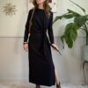 Abito nodo in jersey HaveOne 071 NERO