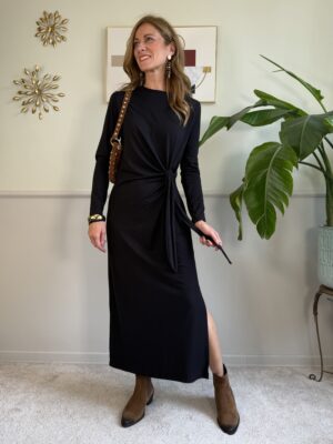 Abito nodo in jersey HaveOne 071 NERO
