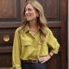 Camicia fluida con tasche OLIO (ocra) Susy Mix N18