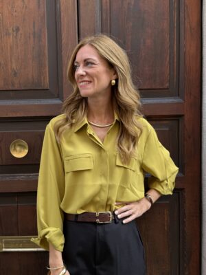 Camicia fluida con tasche OLIO (ocra) Susy Mix N18