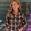 Camicia Rodeo Flowers SusyMix 600-MORO