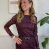 Blusa Peplo in pizzo SusyMix 117 BORDEAUX