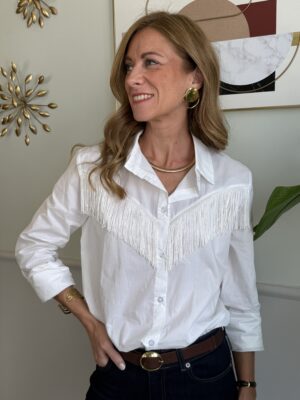 Camicia bianca con frange SusyMix 152