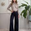 Jeans a palazzo ampio lavaggio zero 490
