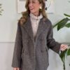Cappotto taglio giacca 50% lana SusyMix A02 Moro Melange