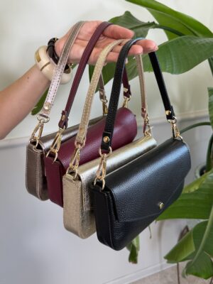Letter bag in pelle