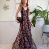 Abito lungo in tulle maculato SusyMix R25
