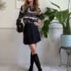 Shorts effetto gonna HaveOne 296 Nero