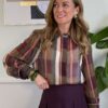 Camicia righe e quadri in voile SisyMix 346