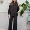 Set in maglia con spacchetto SusyMix 612 MORO