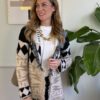 Cardigan frange doppia fantasia SusyMix 059