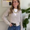 Cardigan corto 4 bottoni SusyMix 195 BEIGE