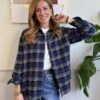 Camicia in flanella quadri BLU – 090