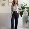 Jeans straight-fit grigio/nero 8-1