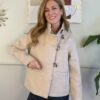 Cappotto montgomery corto 50% lana écru 022