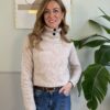 Maglione collo alto con bottoni (3 in 1) 100% lana SusyMix 185 BEIGE