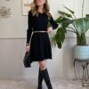 Abito costina NERO SusyMix 627