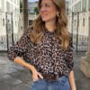 Camicia lunga maculata con fiocco SusyMix 146