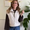 Gilet a coste con zip SusyMix 176 – BEIGE