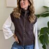 Gilet a coste con zip SusyMix 176 – MORO