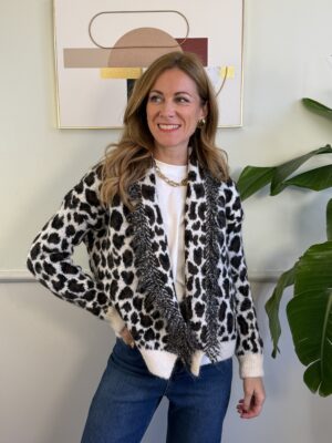 Cardigan maculato Panna SusyMix 330